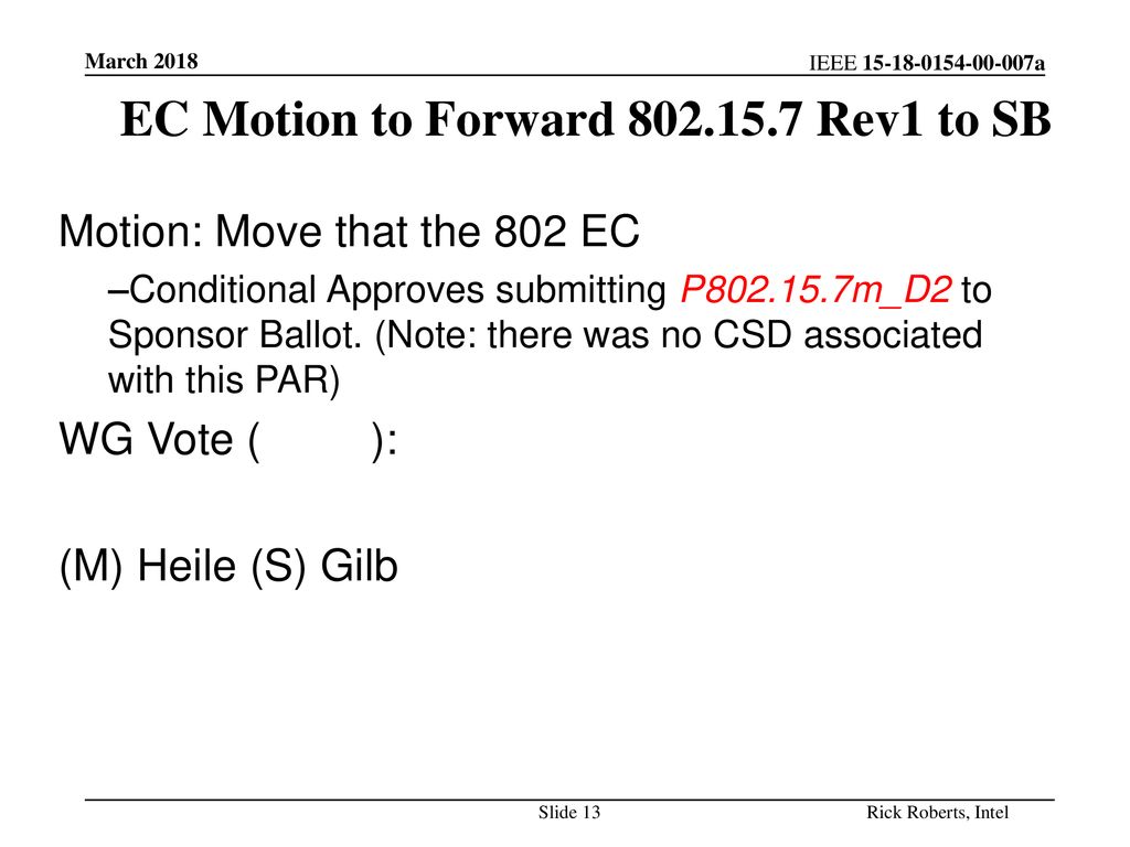 EC Motion to Forward Rev1 to SB