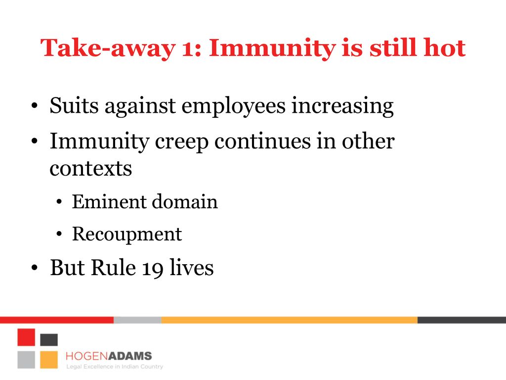 Take-away 1: Immunity is still hot