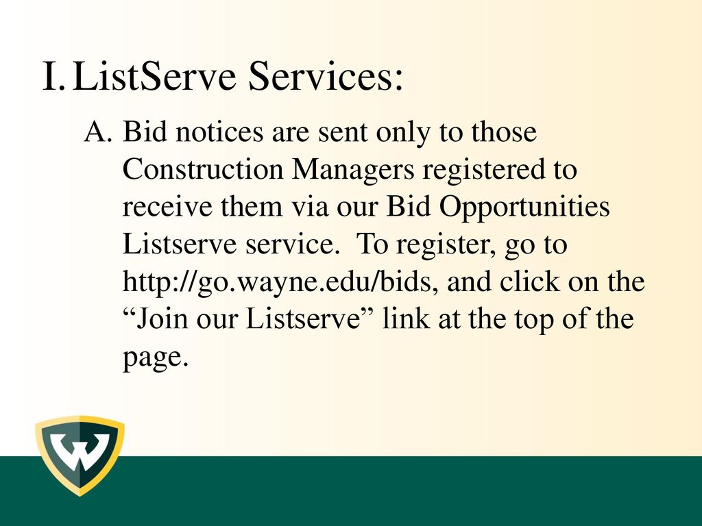 ListServe Services: