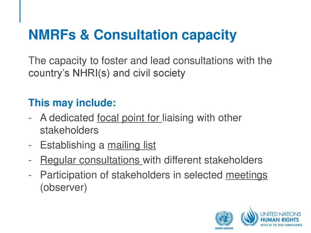 National Mechanisms For Reporting And Follow-up Coordination And ...