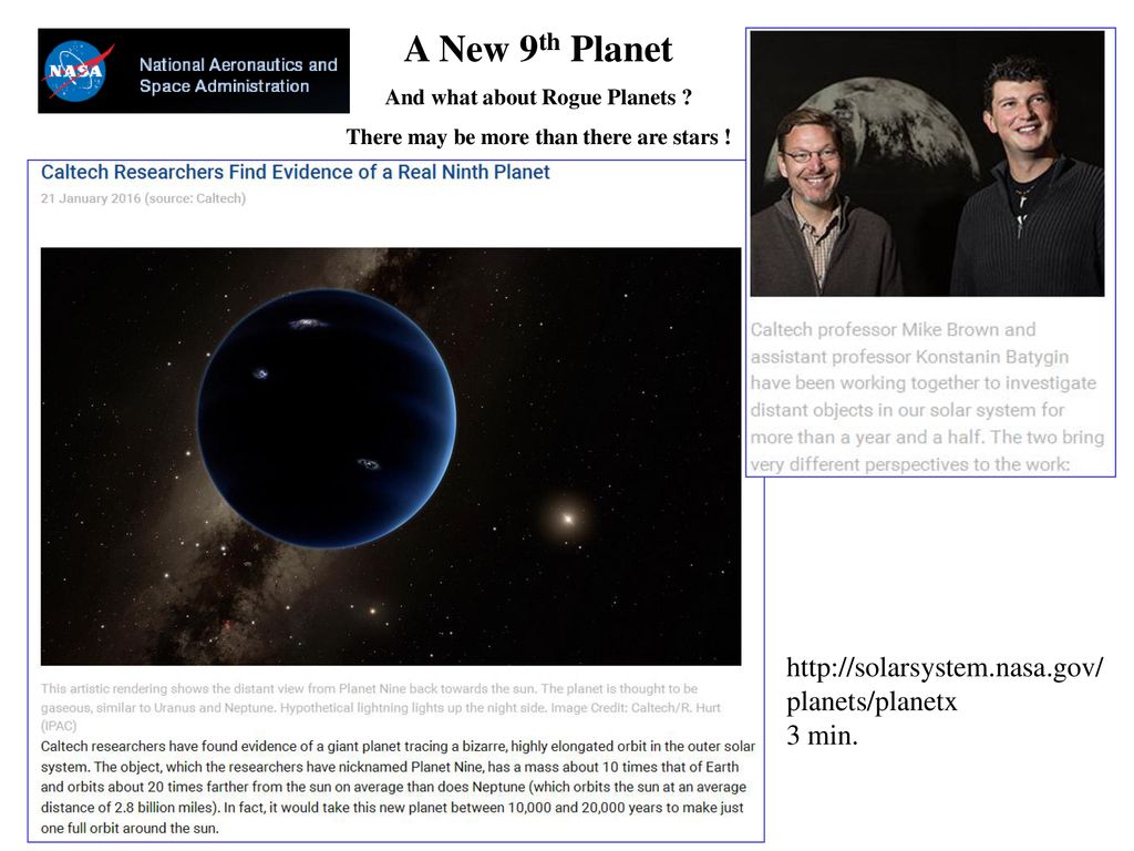 Caltech Researchers Find Evidence of a Real Ninth Planet 