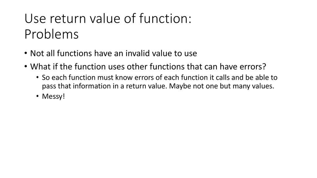Exceptions with functions ppt download