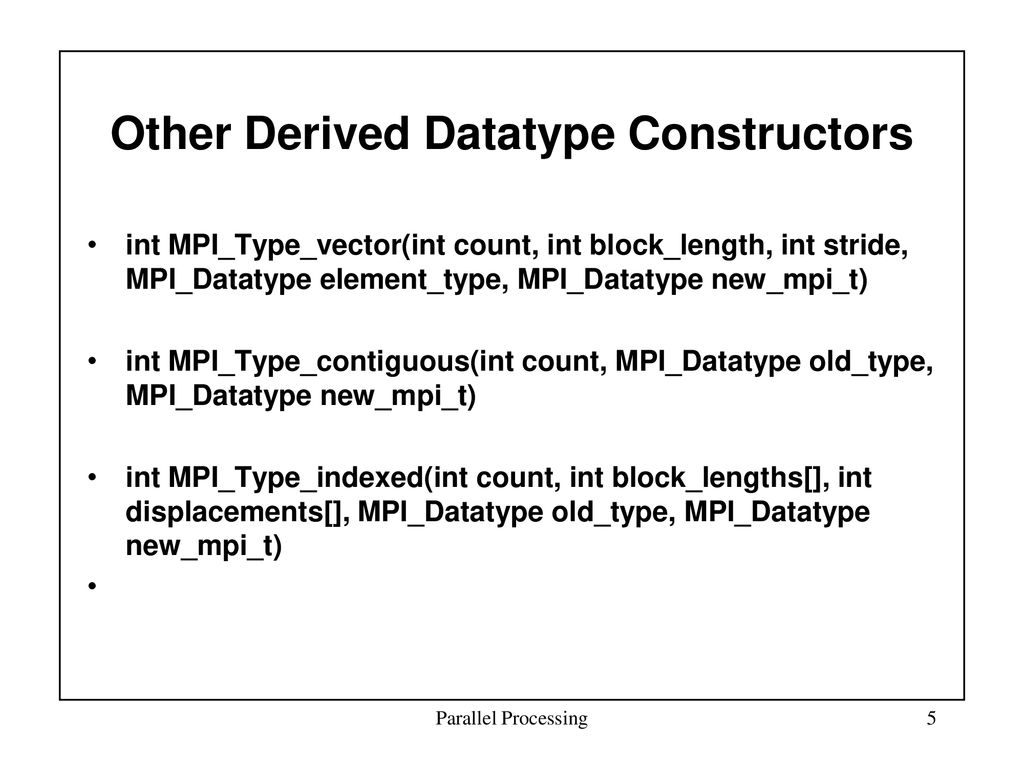 September 4 1997 parallel processing cs 676 lecture 8 grouping data