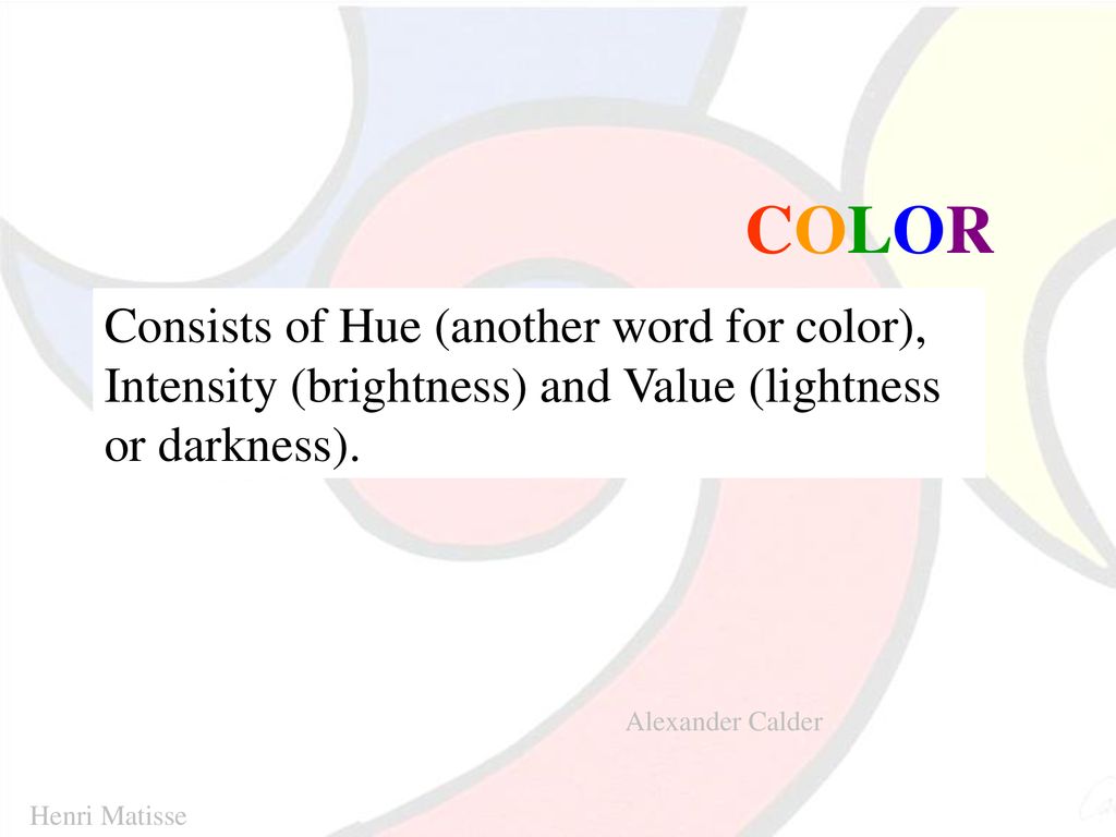 The Elements and Principles of Art ppt download