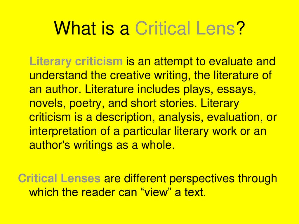 Critical Lenses Ppt Download critical-lenses-ppt-download