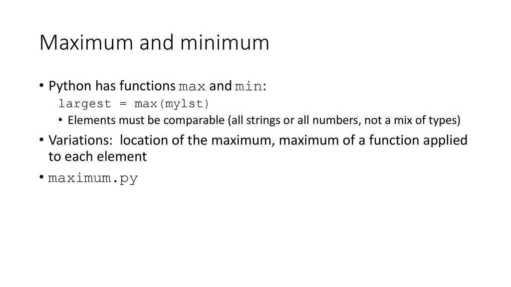 List Algorithms Taken from notes by Dr. Neil Moore - ppt download