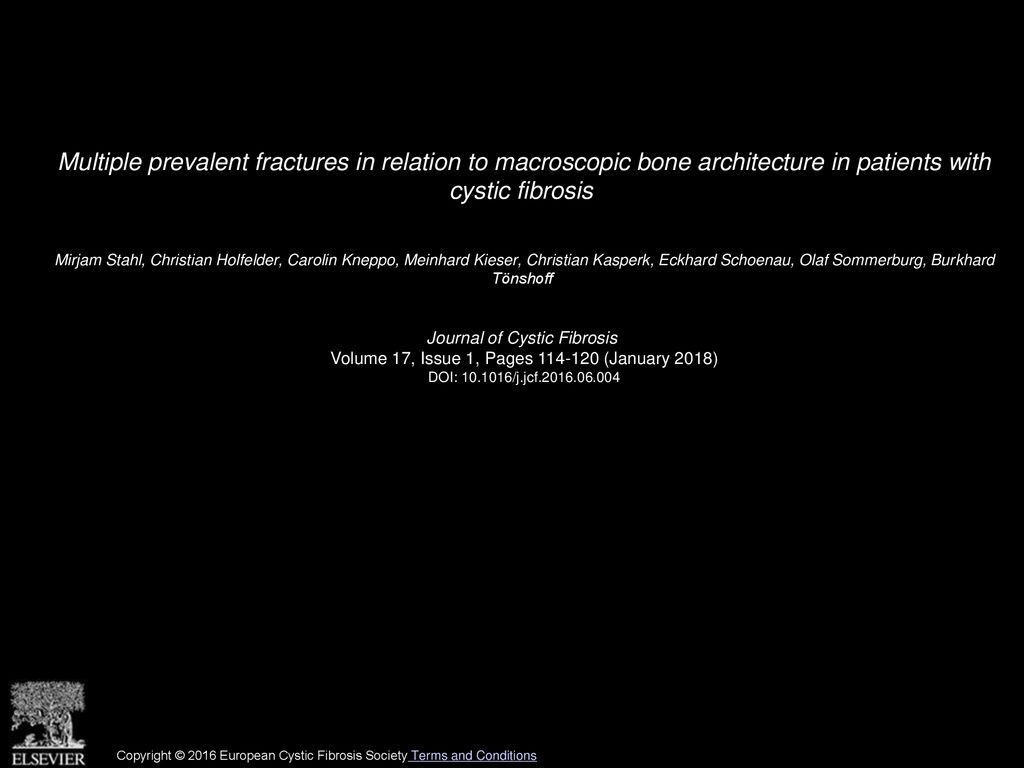 Multiple prevalent fractures in relation to macroscopic bone architecture in patients with cystic fibrosis
