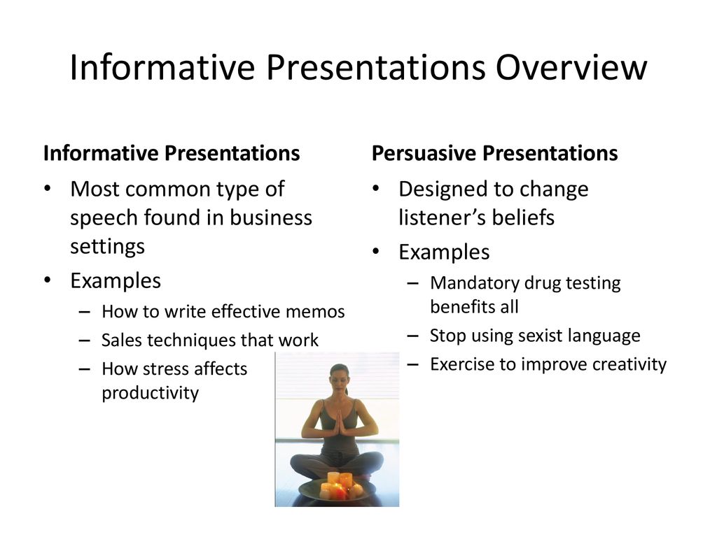 informative presentation examples
