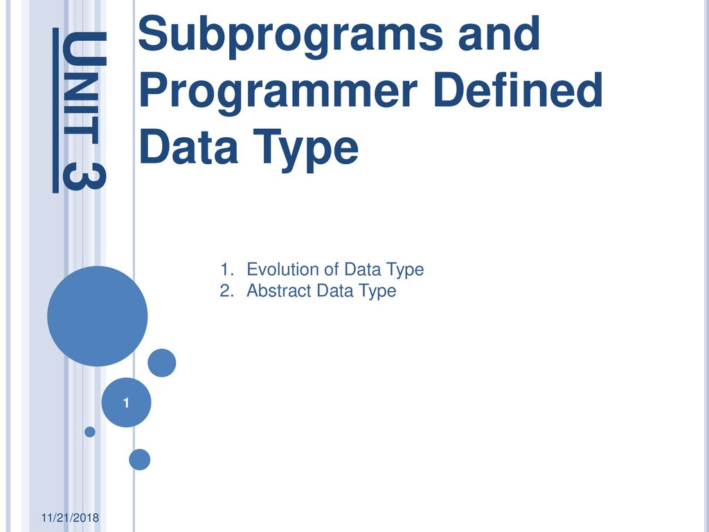 Subprograms And Programmer Defined Data Type Ppt Download