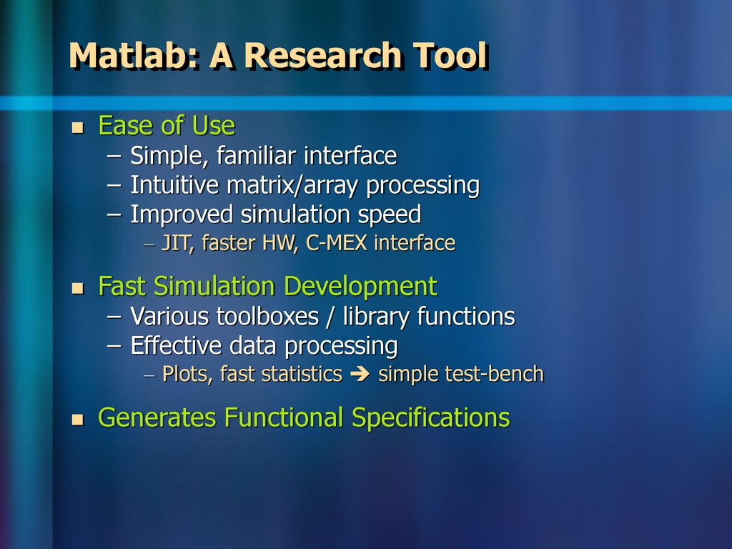 Matlab as a Development Environment for FPGA Design - ppt download
