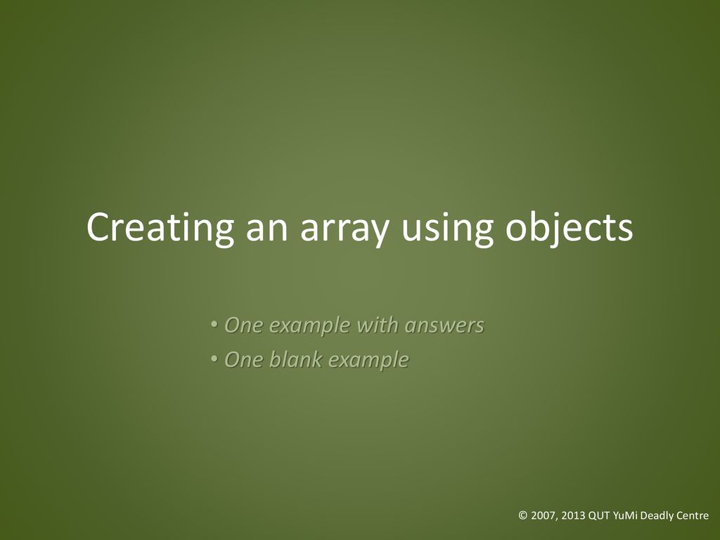 Division – Creating Array YuMi Deadly Maths Past Project Resource - ppt ...