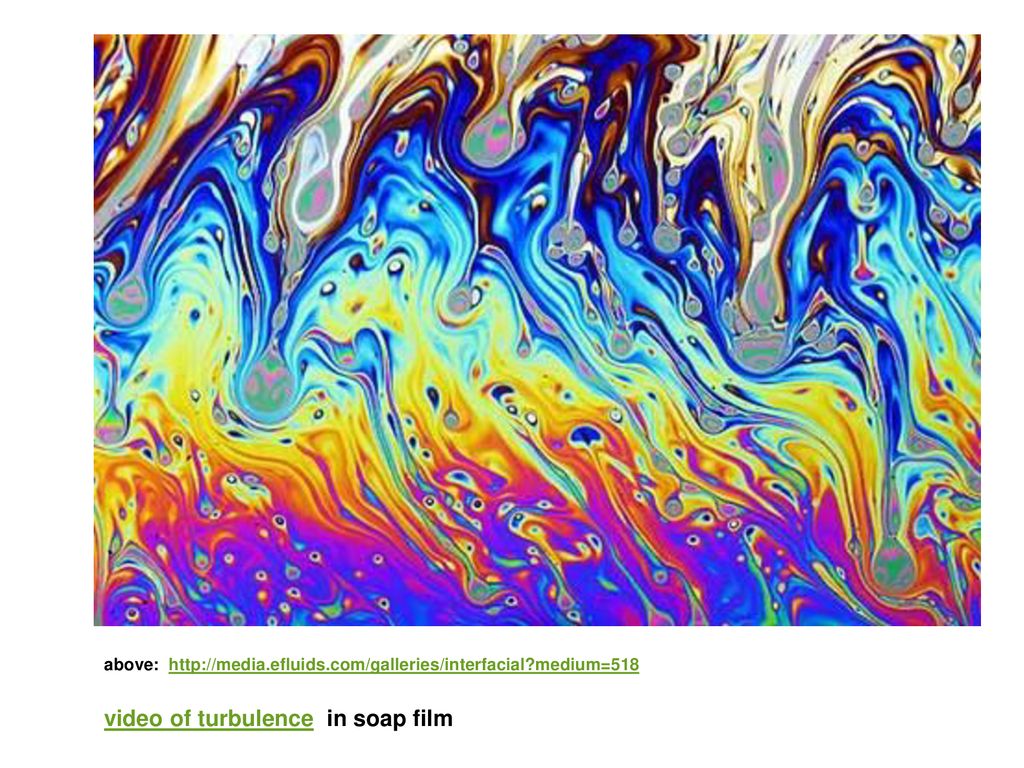 video of turbulence in soap film