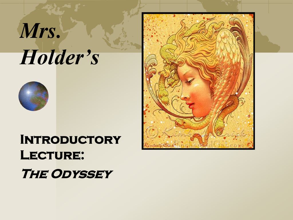 Introductory Lecture: The Odyssey