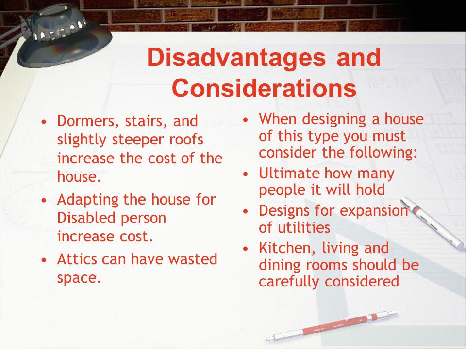 Disadvantages and Considerations