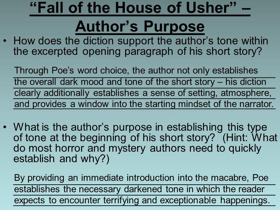 Fall of the House of Usher – Author’s Purpose