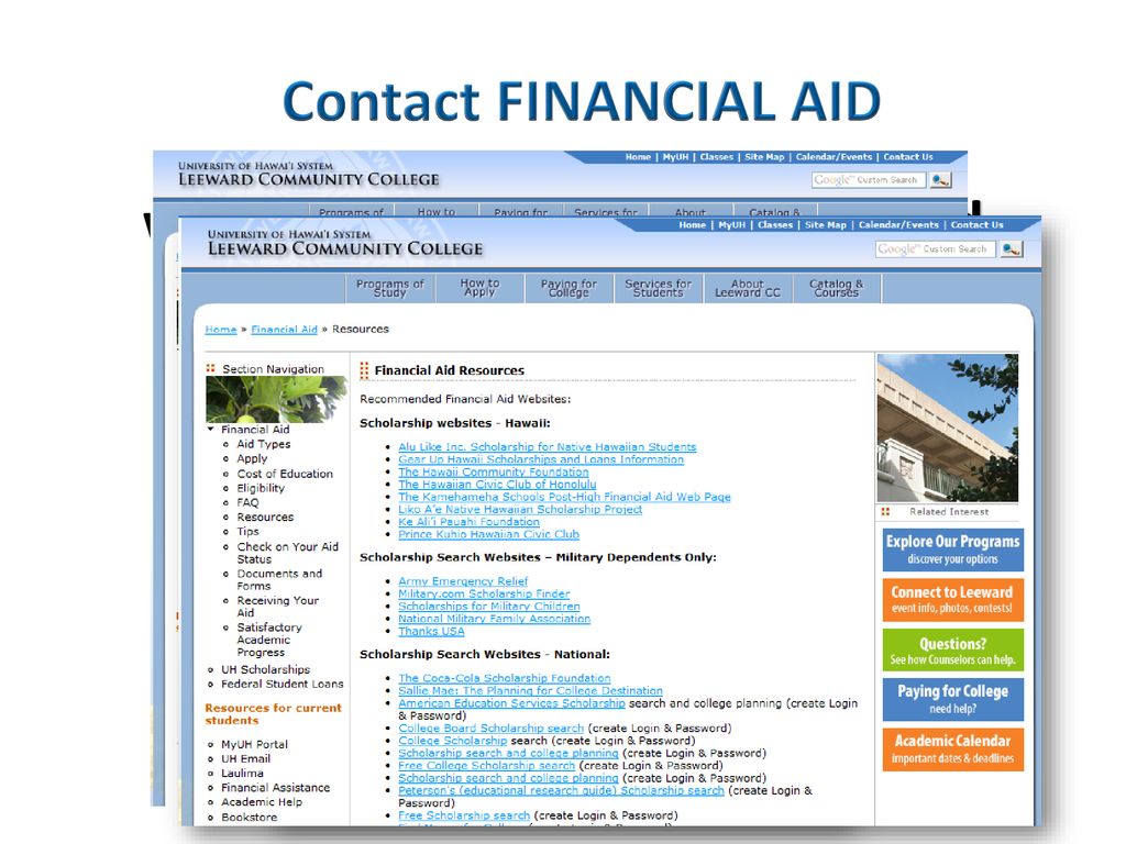 $ Help STUDENT LIFE FINANCIAL AID N F I N A C L D - ppt download