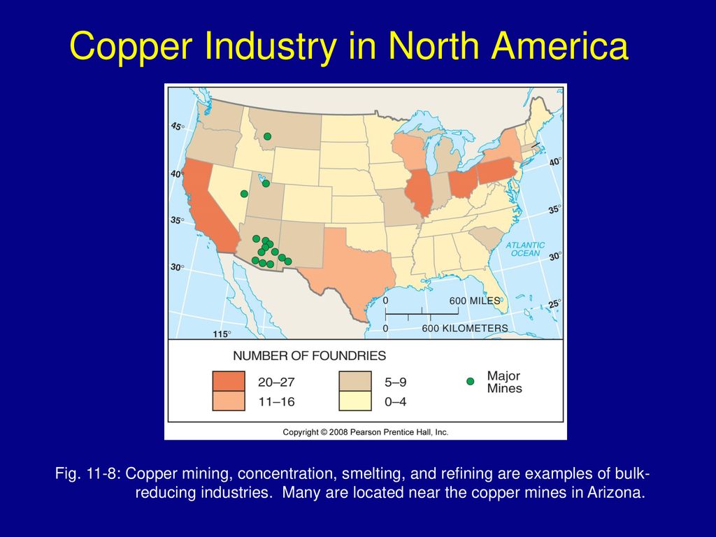 copper foundries map