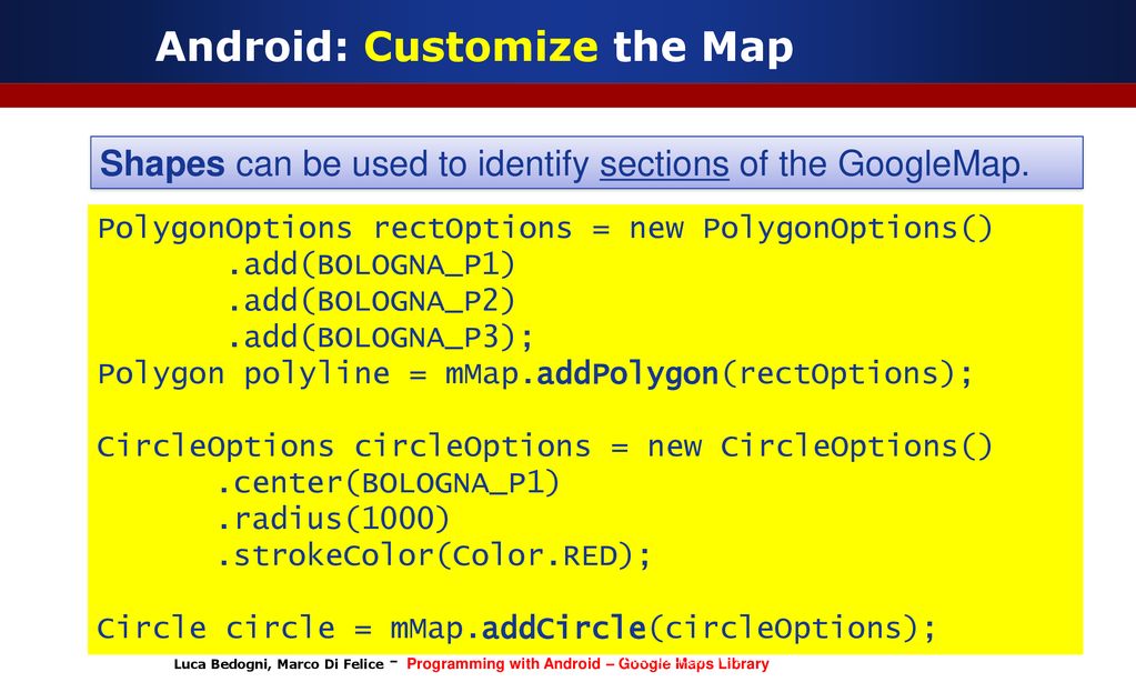 Programming with Android: The Google Maps Library - ppt download