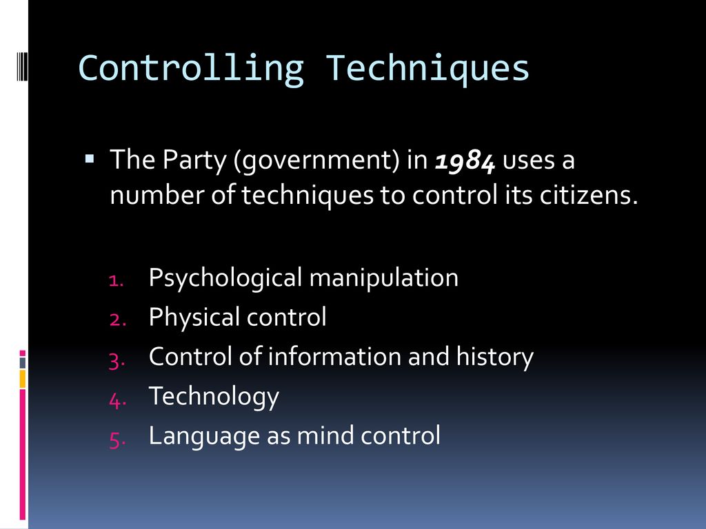 physical control in 1984