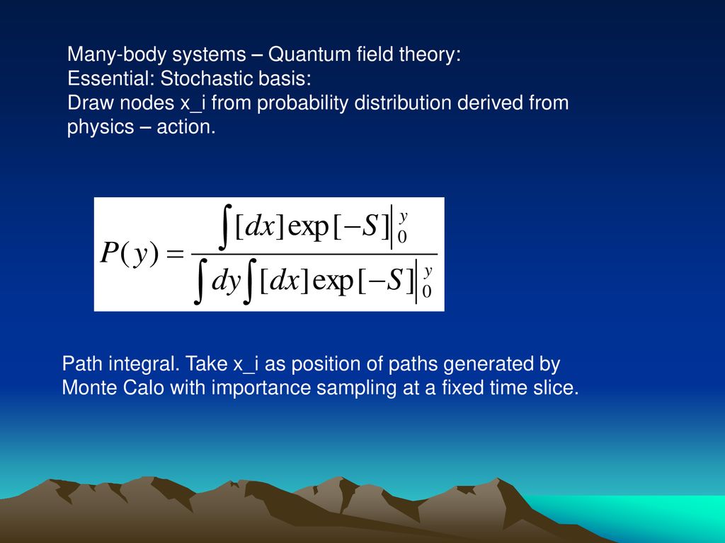 Many-body systems – Quantum field theory: