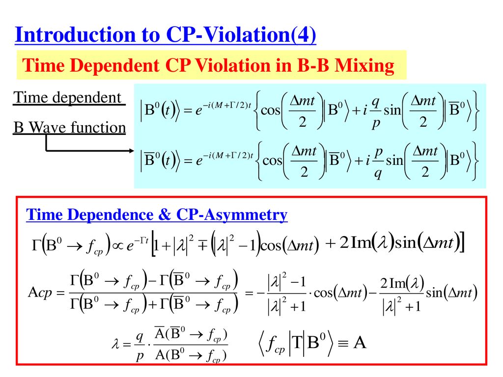 Study Of CP Violation In B0 Ksπ0 At Belle - Ppt Download