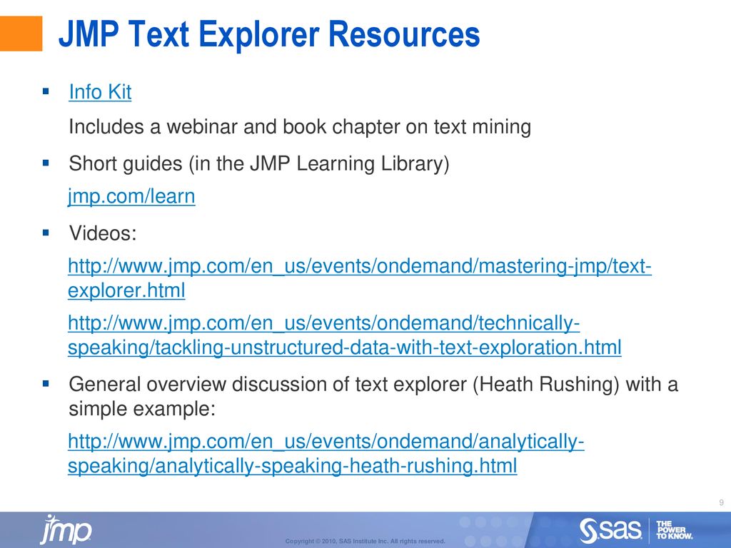 sas jmp text mining sas jmp text mining