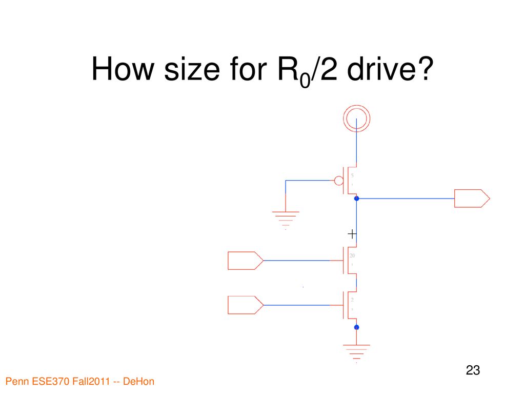 How size for R0/2 drive Penn ESE370 Fall DeHon