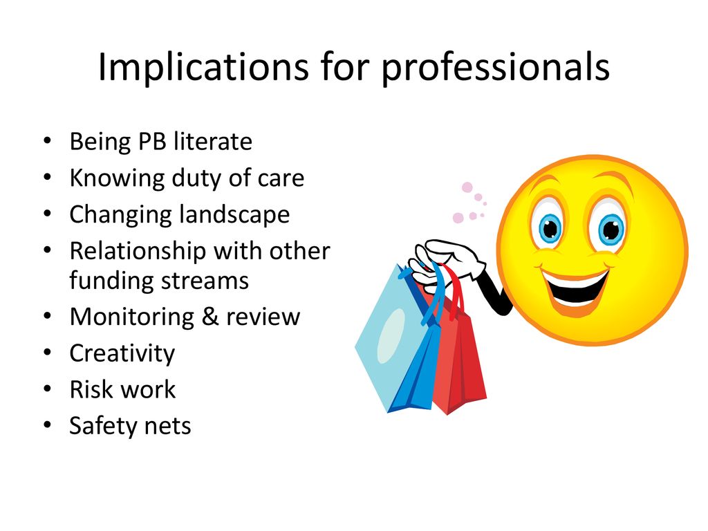 Implications for professionals