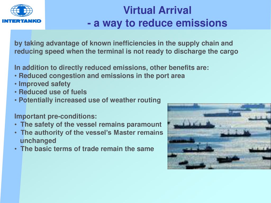 Virtual Arrival - a way to reduce emissions