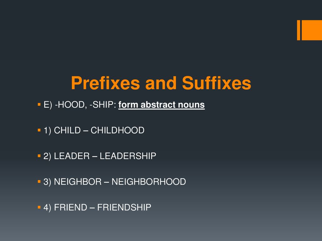 Prefixes And Suffixes When And How To Use Them Ppt Download