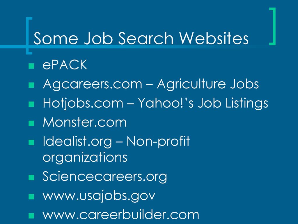 Some Job Search Websites
