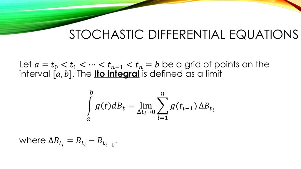 Random Walk Brownian Motion And Sdes Ppt Download