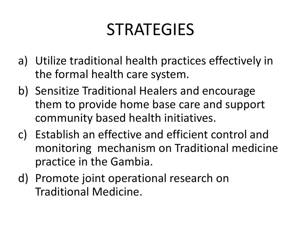 THE GAMBIA NATIONAL TRADITIONAL MEDICINE PROGRAM NTMP ppt download