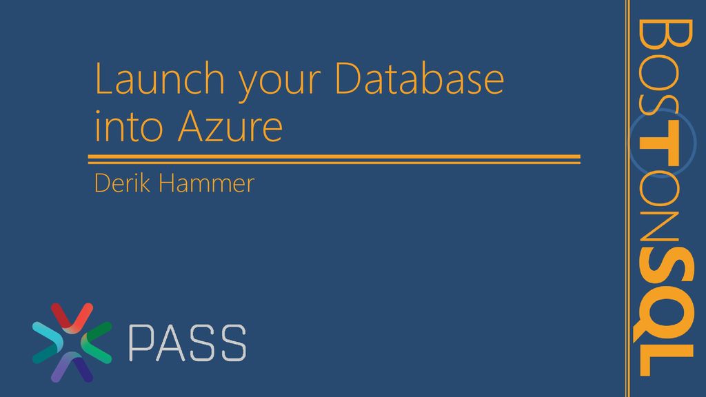 Launch your Database into Azure