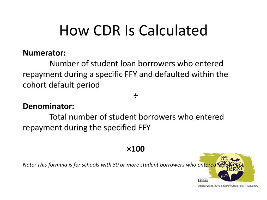 How CDR Is Calculated Numerator: