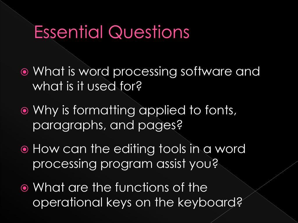 Formatting and Editing Skills - ppt download