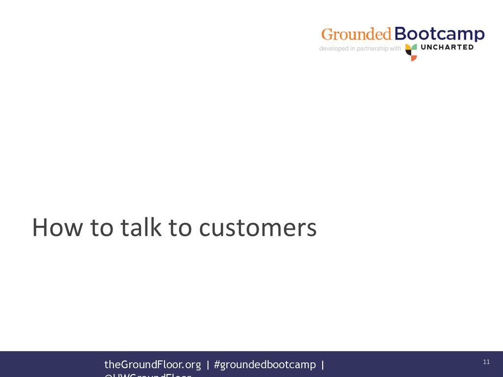 How to talk to customers