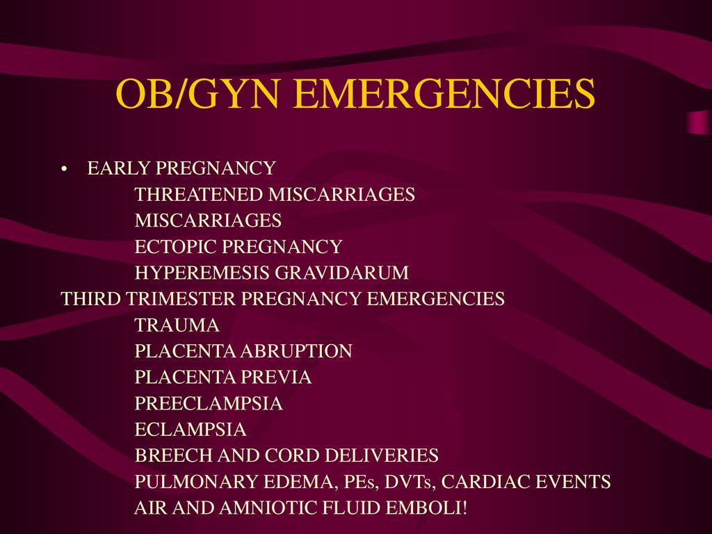 OB/GYN EMERGENCIES DON SPANER MD. - ppt download