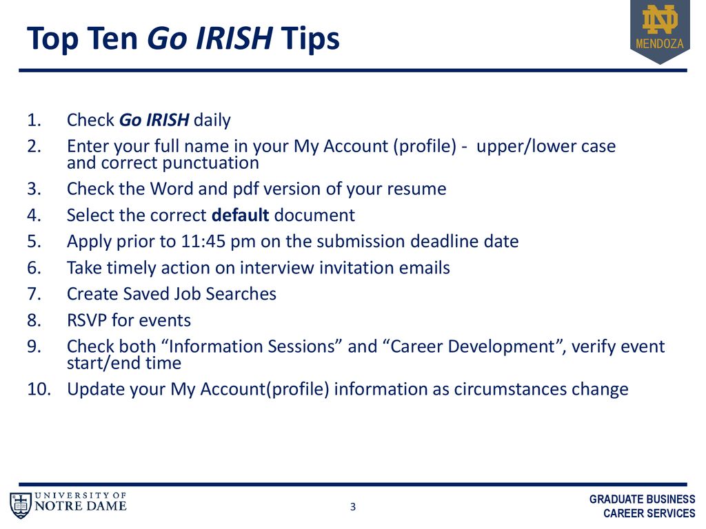 Top Ten Go IRISH Tips Check Go IRISH daily