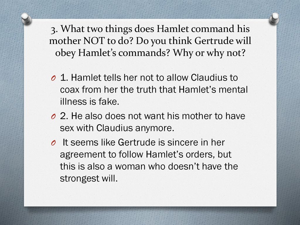 Hamlet Act 3 Mrs Bly Ppt Download