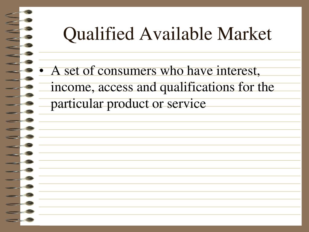 Qualified Available Market