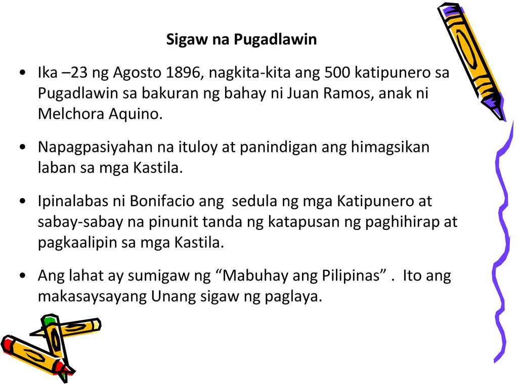 Tagalog talambuhay aquino ni melchora Ano ang