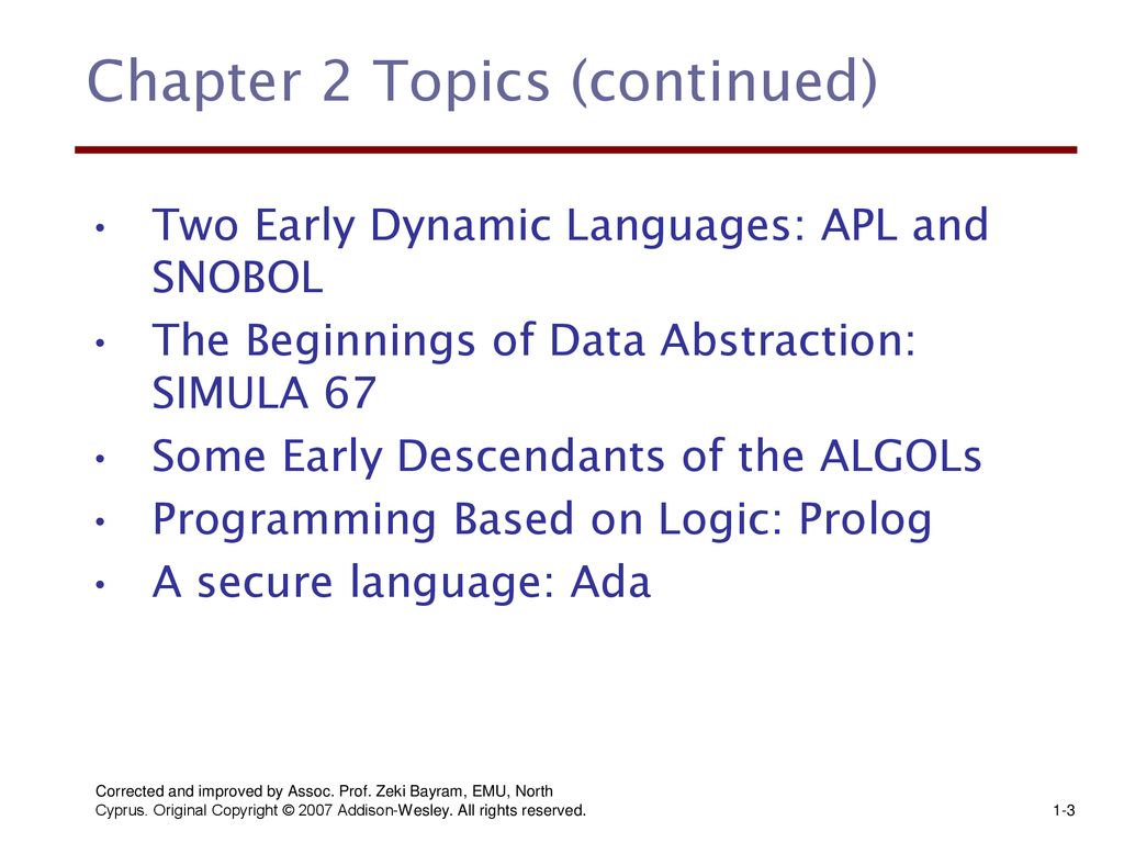 Evolution of the Major Programming Languages - ppt download