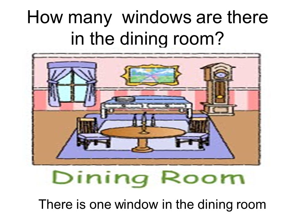 How many windows are there in the dining room