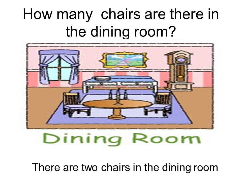 How many chairs are there in the dining room