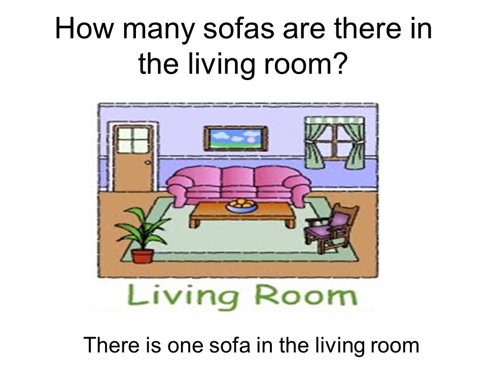 How many sofas are there in the living room