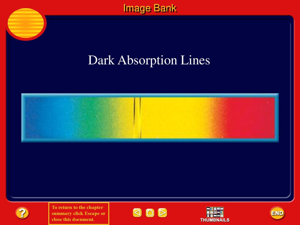 Image Bank Dark Absorption Lines