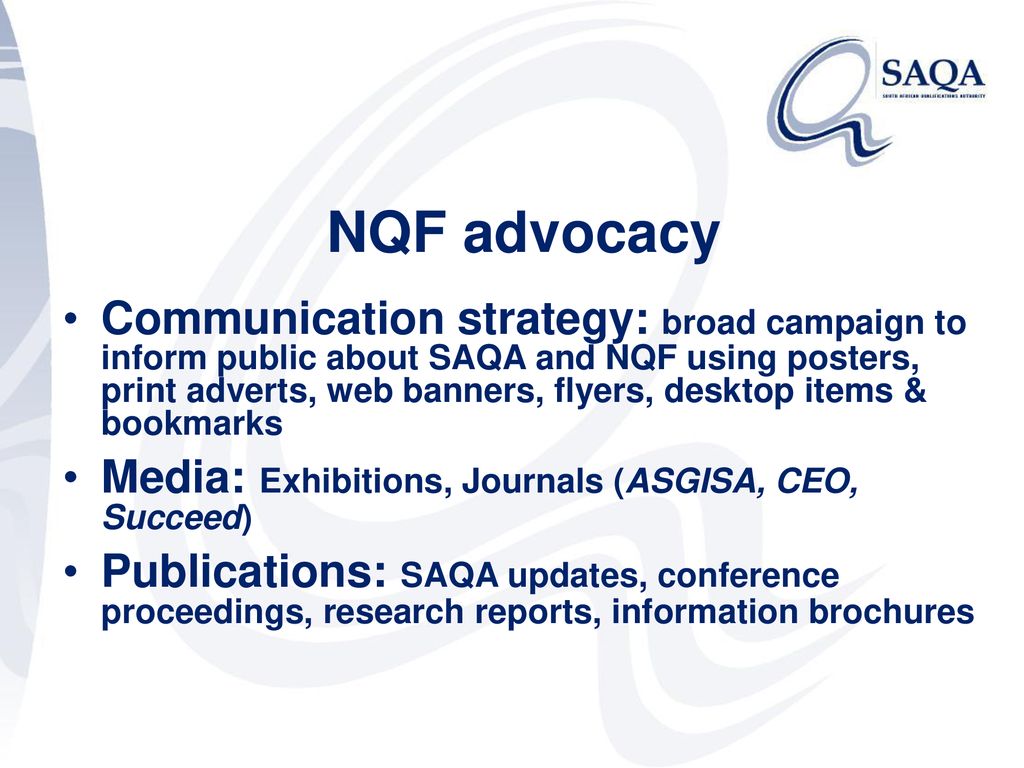 NQF advocacy