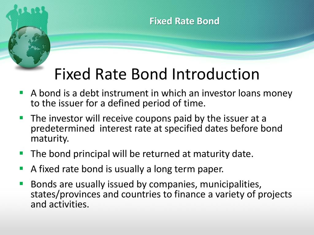 Fixed Rate Bond Valuation and Risk - ppt download