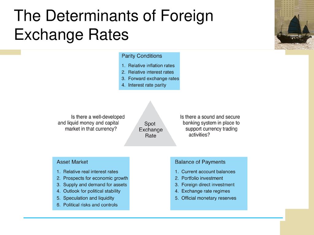 The Determinants of Foreign Exchange Rates